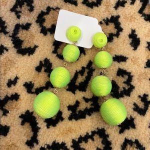 Neon statement earrings